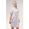 Vienetta Dámska nočná košeľa s krátkym rukávom Nicolette: světle šedá XXL