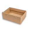 2. akosť - Úložné boxy na oblečenie, organizéry do skrine EKO KARTON 55x40x21cm - zásuvka