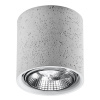 Sollux Lighting Stropné svietidlo Cullo, 1x betónové tienidlo