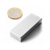 SOLLAU Neodymový magnet hranol 50x20x10 mm, N40, ponikelovaný