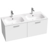 Ravak Chrome skrinka 120x49x47 cm závesná kúpeľňová skrinka pod umývadlo biela X000001775