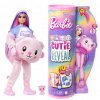 Barbie Cutie Reveal Bábika Barbie Ružový medvedík zvieratko HKR04