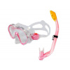 Acra Šnorchlovací set 2 v 1, CHILD, PINK, obsahuje masku a šnorchel