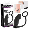 You2Toys Black Velvets Ring&Plug - análny vibrátor s krúžkom na penis