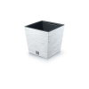 kvetináč 30cm FURU SQUARE LOW DFS300-S449 biely plastový PROSPERPLAST