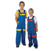 ARDON COOL TREND Detské pracovné nohavice s trakmi modro / červené 146 H8702/146