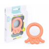 GiliGums Detské hryzátko Baby Octopus Teether, 3m+, marhulova, 1 ks GiliGums