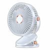 MINI VENTILÁTOR MALÝ VETRÁK NA STÔL USB LED PRENOSNÝ BIELY
