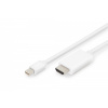 DIGITUS Digitus AK-340304-020-W adaptér na video kábel 2 m Mini DisplayPort Typ HDMI (štandard) Biela (AK-340304-020-W)