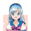 ZUTY Maľovanie podľa čísel - ANIME DIEVČA S MAŠĽOU Rámovanie: vypnuté plátno na rám, Rozmer: 80x100 cm