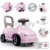 Športové odrážadlo a chodítko s funkčným klaksónom 2v1 Auto Ride On Pink Smoby ružové s otočnými kolesami a úložným priestorom pod sedadlom od 10 mes