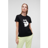 TRIČKO KARL LAGERFELD IKONIK 2.0 CHOUPETTE T-SHIRT BLACK