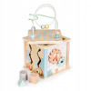Ecotoys edukačná kocka Sorter hnedá