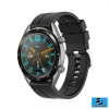 Silikónový remienok (šírka 22mm) – čierna – Samsung Gear S3 / Watch 46mm / Huawei Watch GT / Vantage M / Watch 3 45mm
