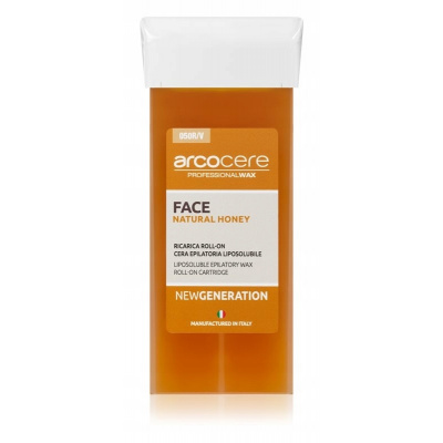 Arcocere Professional Wax Face Natural Honey epilačný vosk na tvár náhradná náplň 100 ml