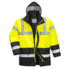 Portwest S466 Hi-Vis Contrast Traffic Reflexná bunda žltá/čierna M