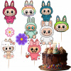 TOPPER PIKERY NA TORT BÁBIKA BUBU BÁBIKY MONSTER LABUBU 10 ks