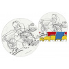 EFKO Vymaľuj si puzzle The Simpsons - kruh 9 dielikov