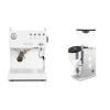 Ascaso Steel UNO PID, White&Wood + Rocket Espresso FAUSTINO 3.1, white