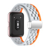 AC mobile Športový silikónový opasok Samsung Galaxy Fit 3 Barva: Bílo-oranžová