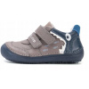Kožené barefootové poltopánky S063-52328A Chocolate - svietiace v tme 29