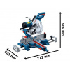 Bosch Kapovací a pokosová pila GCM 254 D 0601B53000