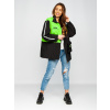Čierno-zelená dámska prechodná bunda Bolf AG3010
