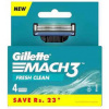 GILLETTE Mach3 náhradní břit 4 ks