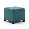 HNNHOME HNHOME Osmanská posteľ / Úložný box na osmanskú posteľ / 45 cm / drevený rám / zelená