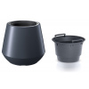 PROSPERPLAST kvetináč s vkladom 39,5cm HEOS DBHET400-S433 antracit plastový