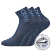 VoXX ADVENTURIK / Detské slabé ponožky, 3 páry - jeans melír 25-29