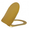 SAPHO PAULA WC sedátko, Slim soft close, duroplast, zlatá KC0903