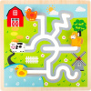 Small Foot puzzle poriadok na farme