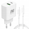 Nabíjačka USB-C 20W pre telefón 2v1 Univerzálna RÝCHLÁ QC 4.0 Encore Energy