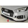Audi RS5 B9, F5 kupé, 03 / 17-02 / 20, lipa pod predný nárazník, plast ABS lakovaný do čiernej lesklej farby, Rieger tuning