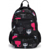 Čierny batoh s púzdrom - Panda BP20-01 BACKPACK BLACK PANDA ONE SIZE