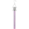 Dekoratívne solárne závesné LED svietidlo tyč, IP44, ružová, pr. 3 x 22 cm