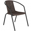 Záhradná pletená stolička SPRINGOS GF1019 -hnedá