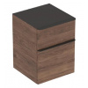 Geberit Smyle Square - Bočná skrinka, 2 zásuvky, orech hickory 500.357.JR.1