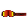 LS2 Helmets LS2 CHARGER PRO GOGGLE RED WITH IRIDIUM VISOR