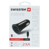 Swissten autonabíjačka USB, 2,4 A, 2x USB s micro USB káblom 20110900