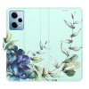 Flip pouzdro iSaprio - Xiaomi Redmi Note 12 Pro 5G / Poco X5 Pro 5G - Blue Flowers - kapsičky na karty (Knížkový flip kryt, obal, pouzdro iSaprio na mobil Xiaomi Redmi Note 12 Pro 5G / Poco X5 Pro 5G