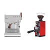 Ascaso Steel DUO PID PLUS, Inox&Wood + Eureka Mignon Libra 65 All Purpose, CR ferrari red