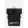 BATOH KARL LAGERFELD JEANS UTILITY COATED ROLL BACKPACK BLACK