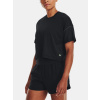 Dámske tričko Under Armour UA Rush Vent Crop SS Čierna MD