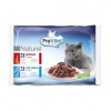 PreVital Naturel hovädzie a losos 4 x 85 g
