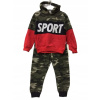 Teplaková súprava - Detské trate Citir Kids Veľkosť 116 Čierna, červená, khaki, viacnásobná, zelená (Camo Sport Tracksuit s kapucňou veľkosti bavlny 16/116)