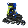 Detské kolieskové korčule Rollerblade Microblade Black/Blue EUR 33-36,5