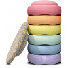 Balanční hra Stapelstein Rainbow set Pastel + Confetti board 6+1 (201605)