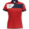 Joma Polokošeľa POLO CREW II S/S RED-NAVY WOMAN Veľkosť: XL